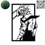 Chainsawman Denji vector design for laser cutting and engraving