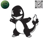Charmander vector design for laser cutting and engraving