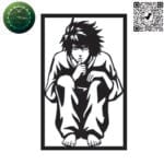 Death note vector design for laser cutting and engraving