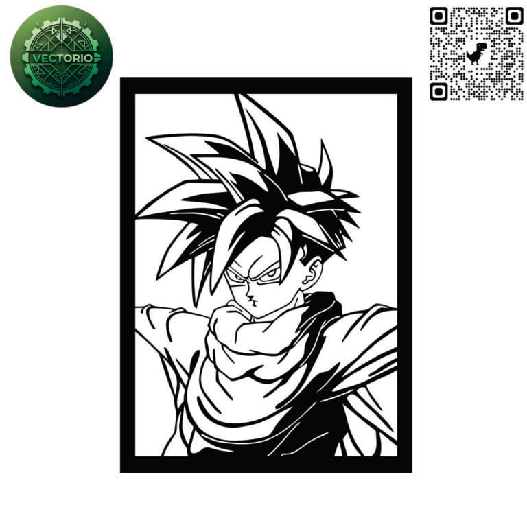 GOHAN 2 vector design for laser cutting and engraving