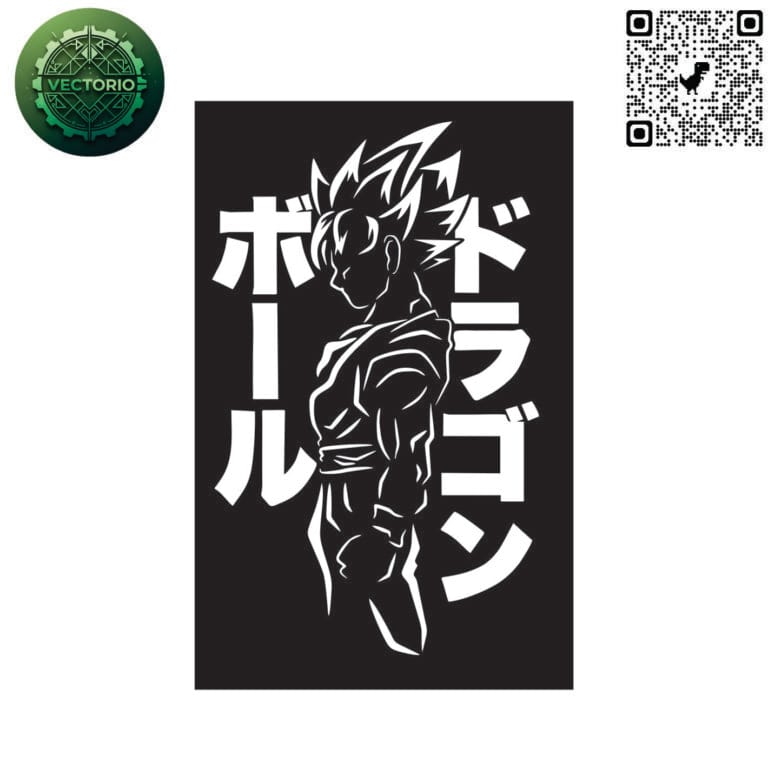GOKU 11 vector design for laser cutting and engraving
