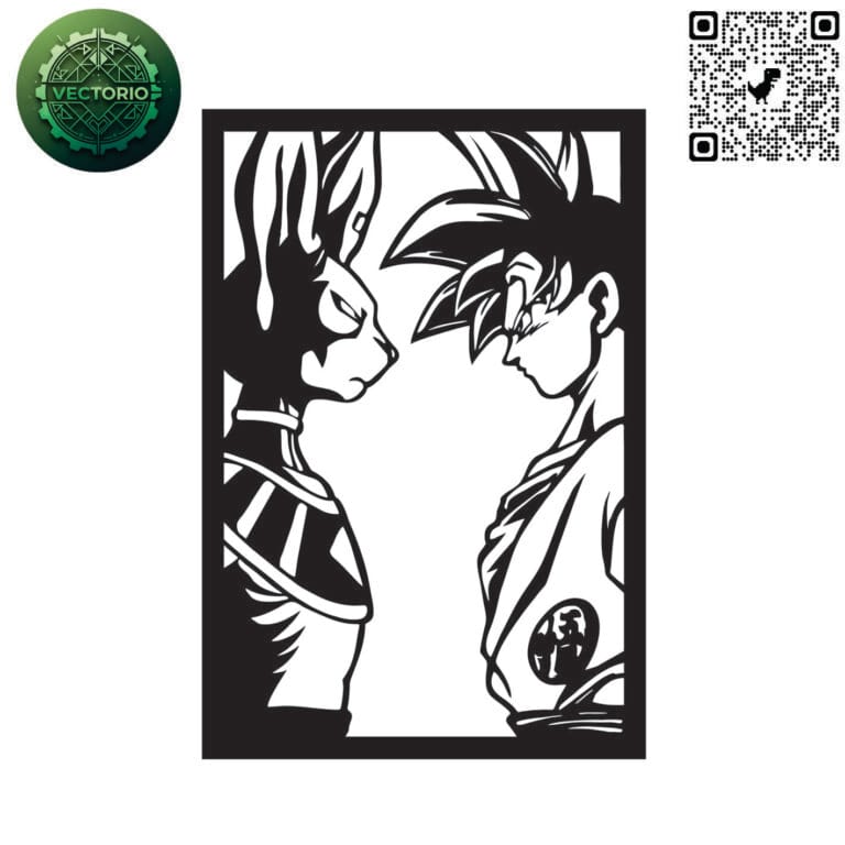 GOKU BILLS vector design for laser cutting and engraving