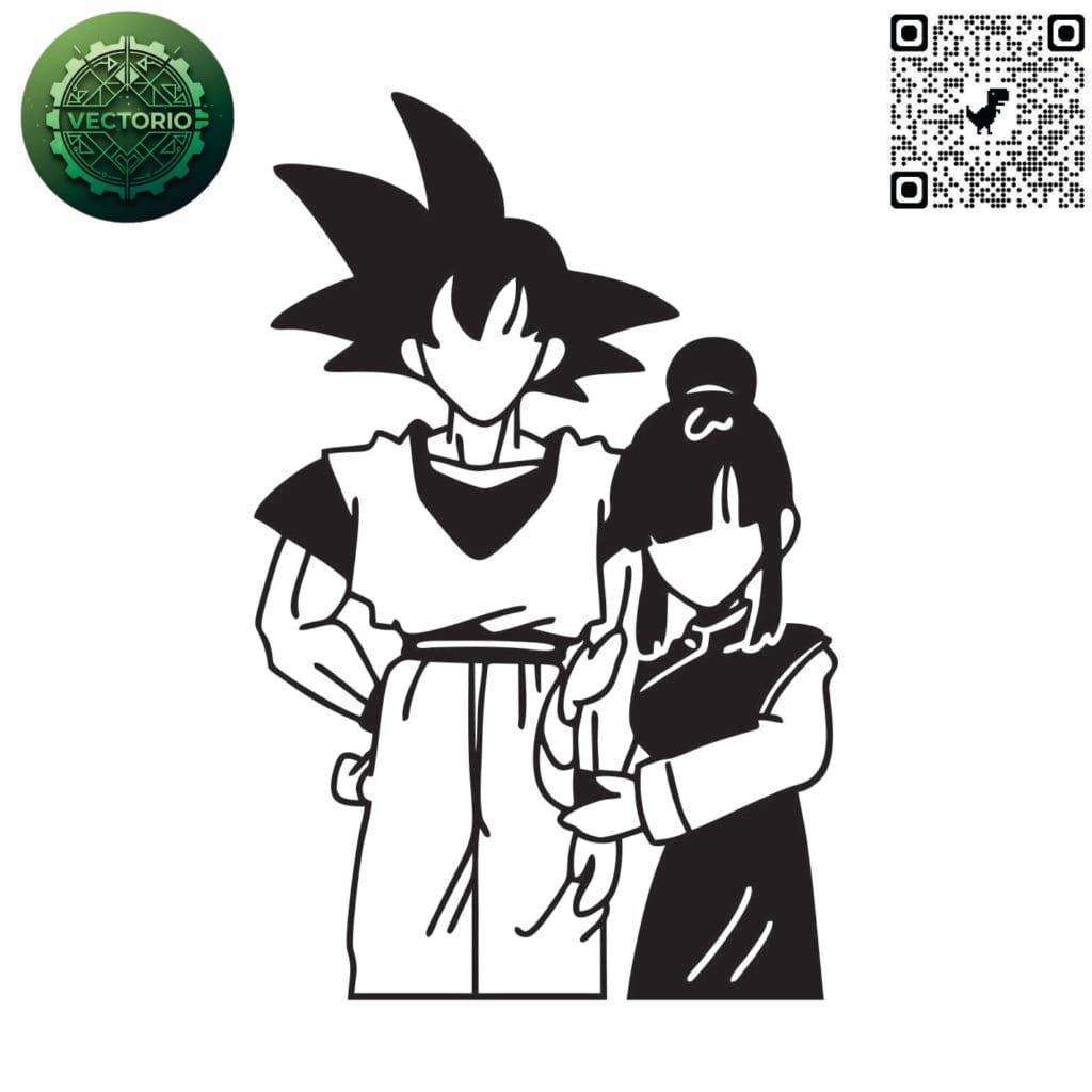 GOKU MILK vector design for laser cutting and engraving
