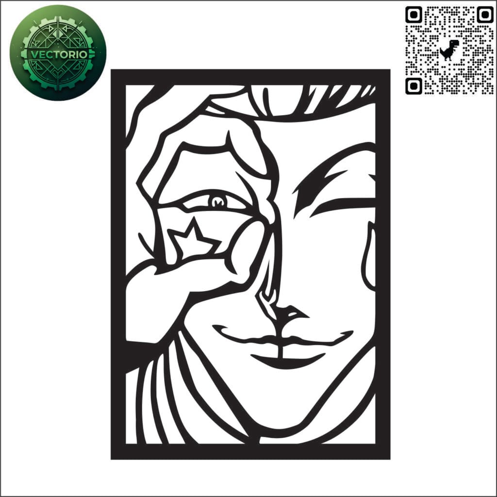 HISOKA vector design for laser cutting and engraving
