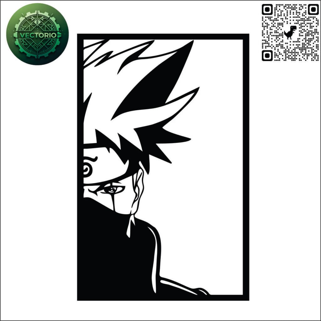 KAKASHI 2 vector design for laser cutting and engraving
