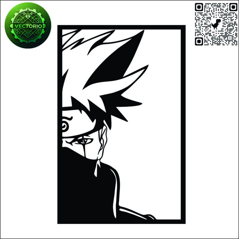 KAKASHI 2 vector design for laser cutting and engraving