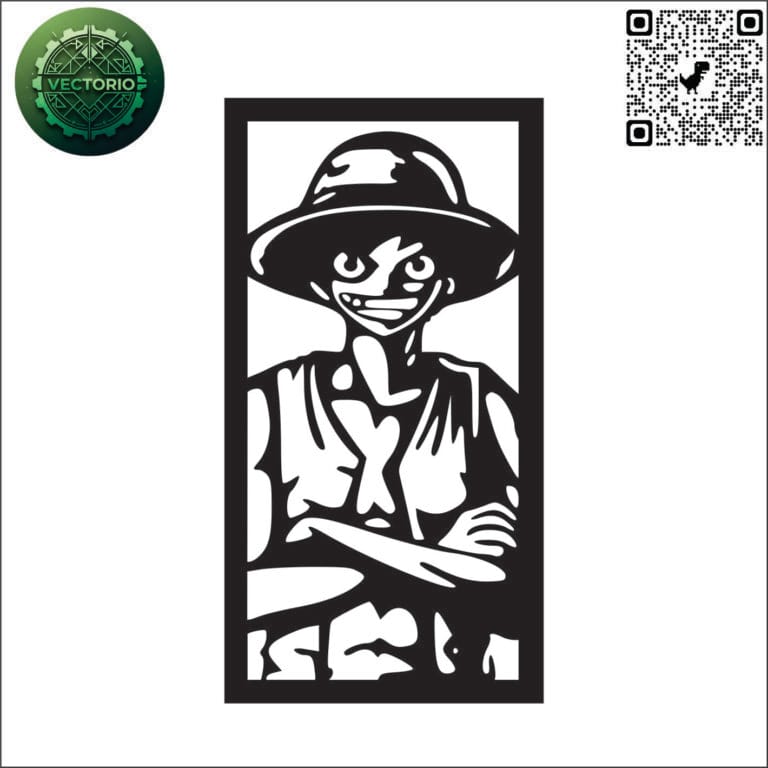 LUFFY vector design for laser cutting and engraving