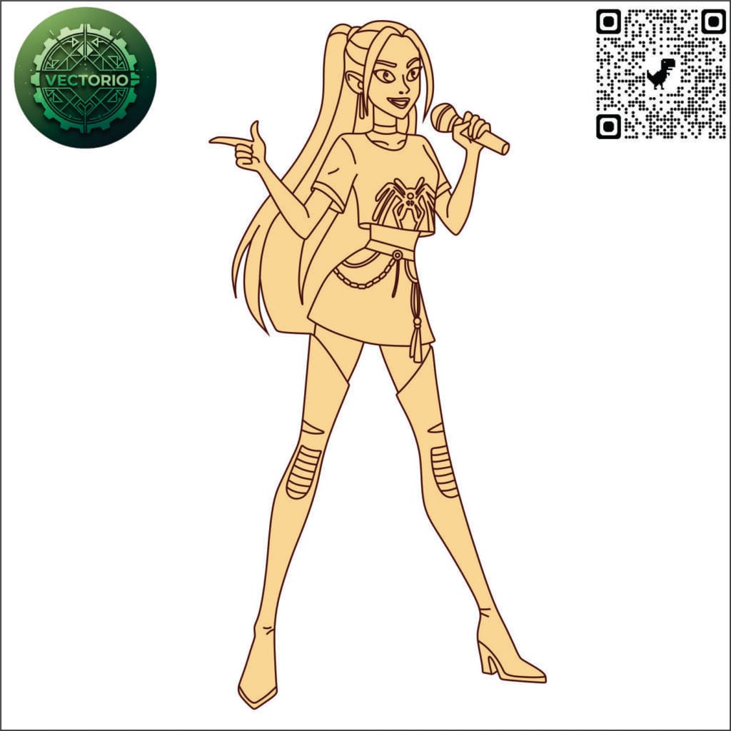 MIRA 1 vector design for laser cutting and engraving
