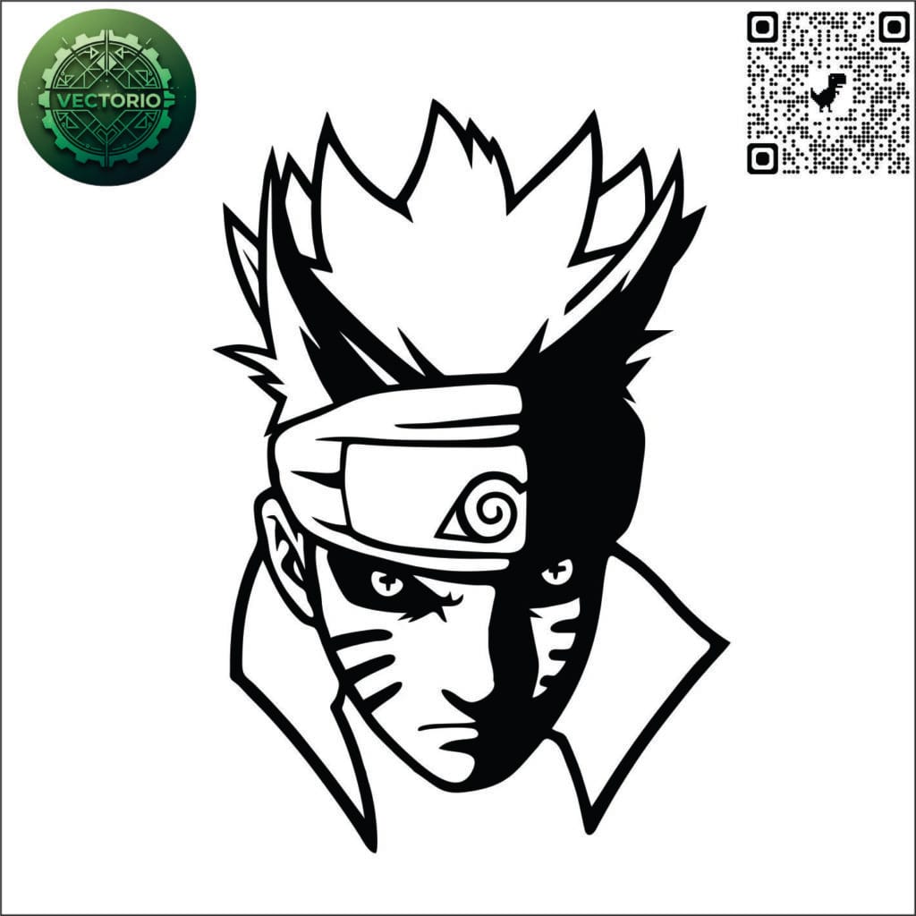 NARUTO 4 vector design for laser cutting and engraving