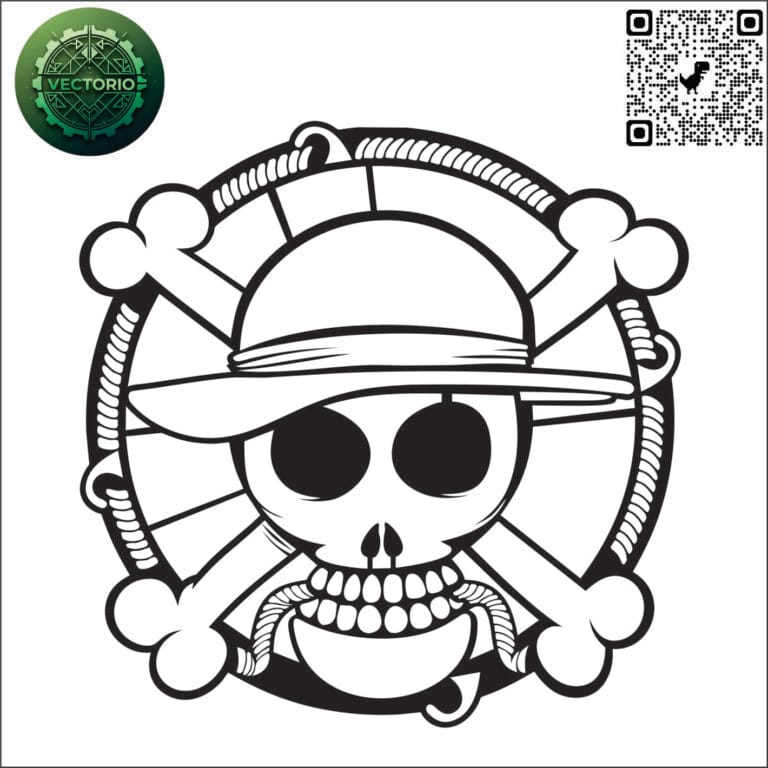 ONE PIECE LOGO vector design for laser cutting and engraving