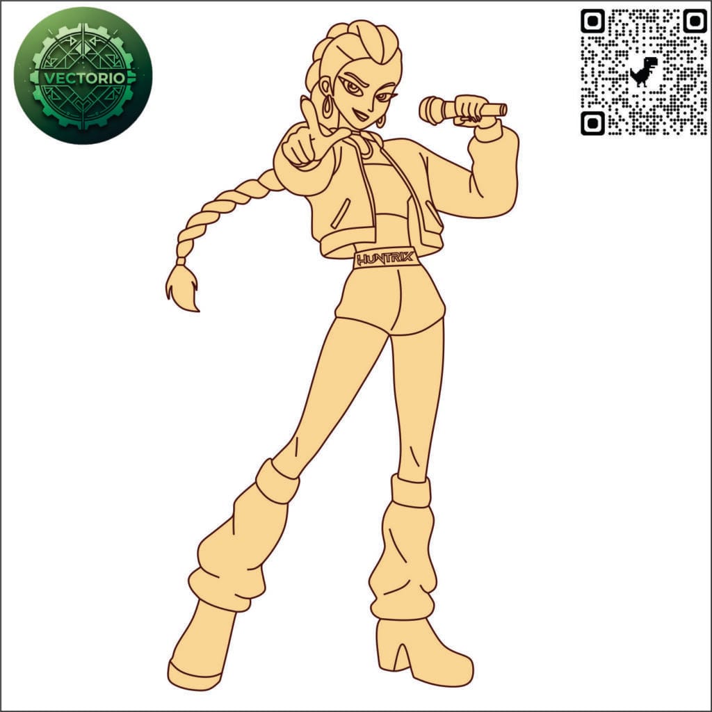 RUMI 2 vector design for laser cutting and engraving