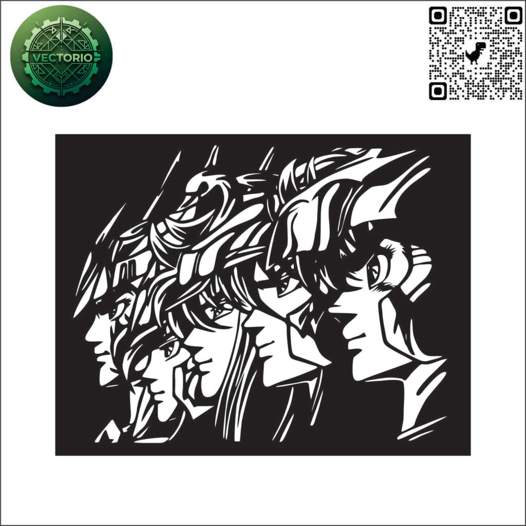 SAINT SEIYA BRONZE vector design for laser cutting and engraving