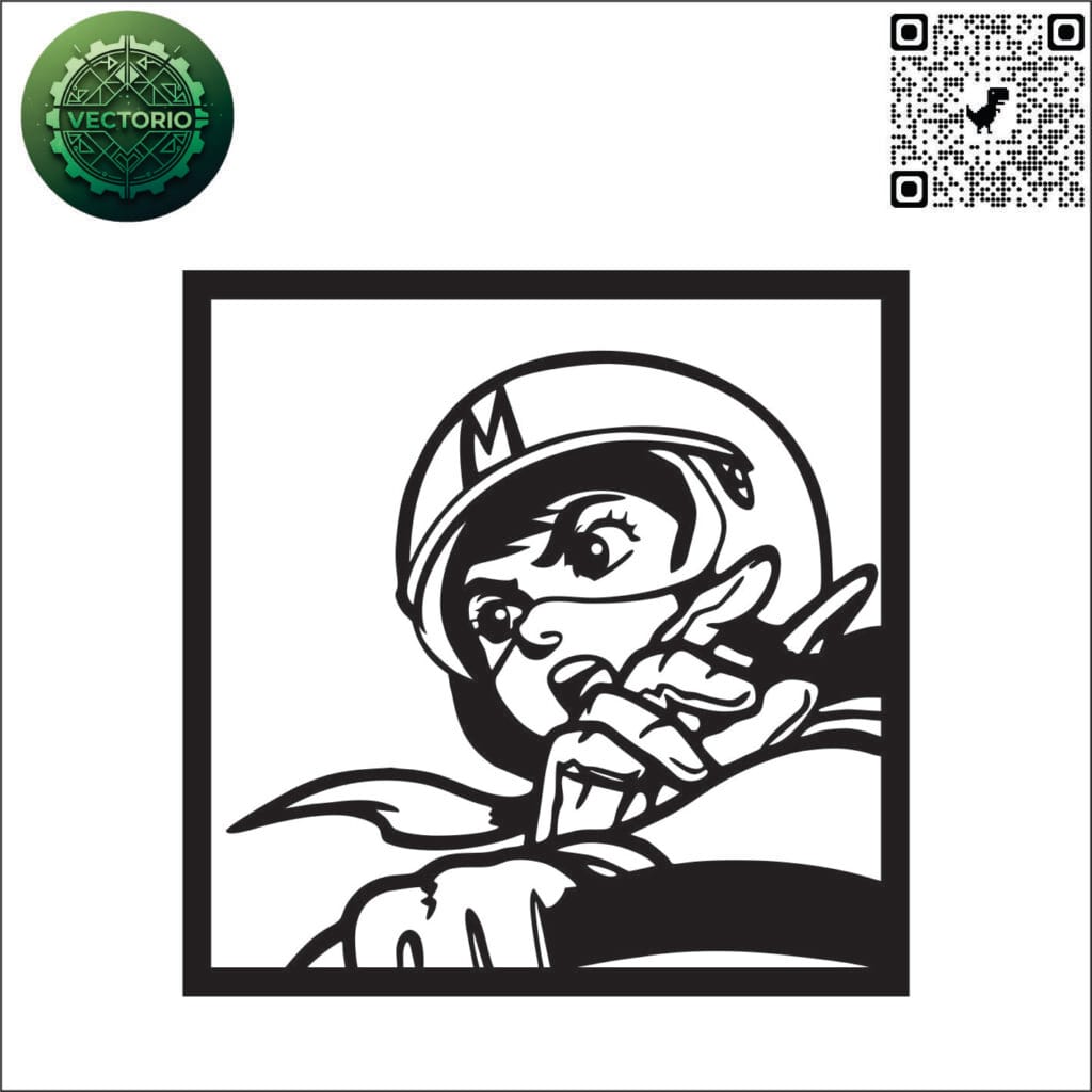 SPEED RACER vector design for laser cutting and engraving