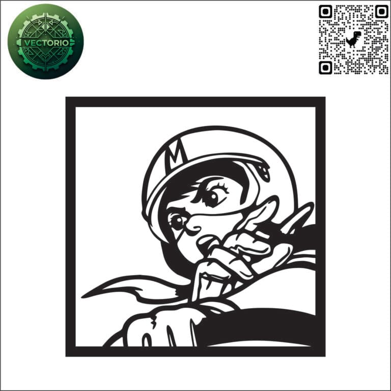 SPEED RACER vector design for laser cutting and engraving