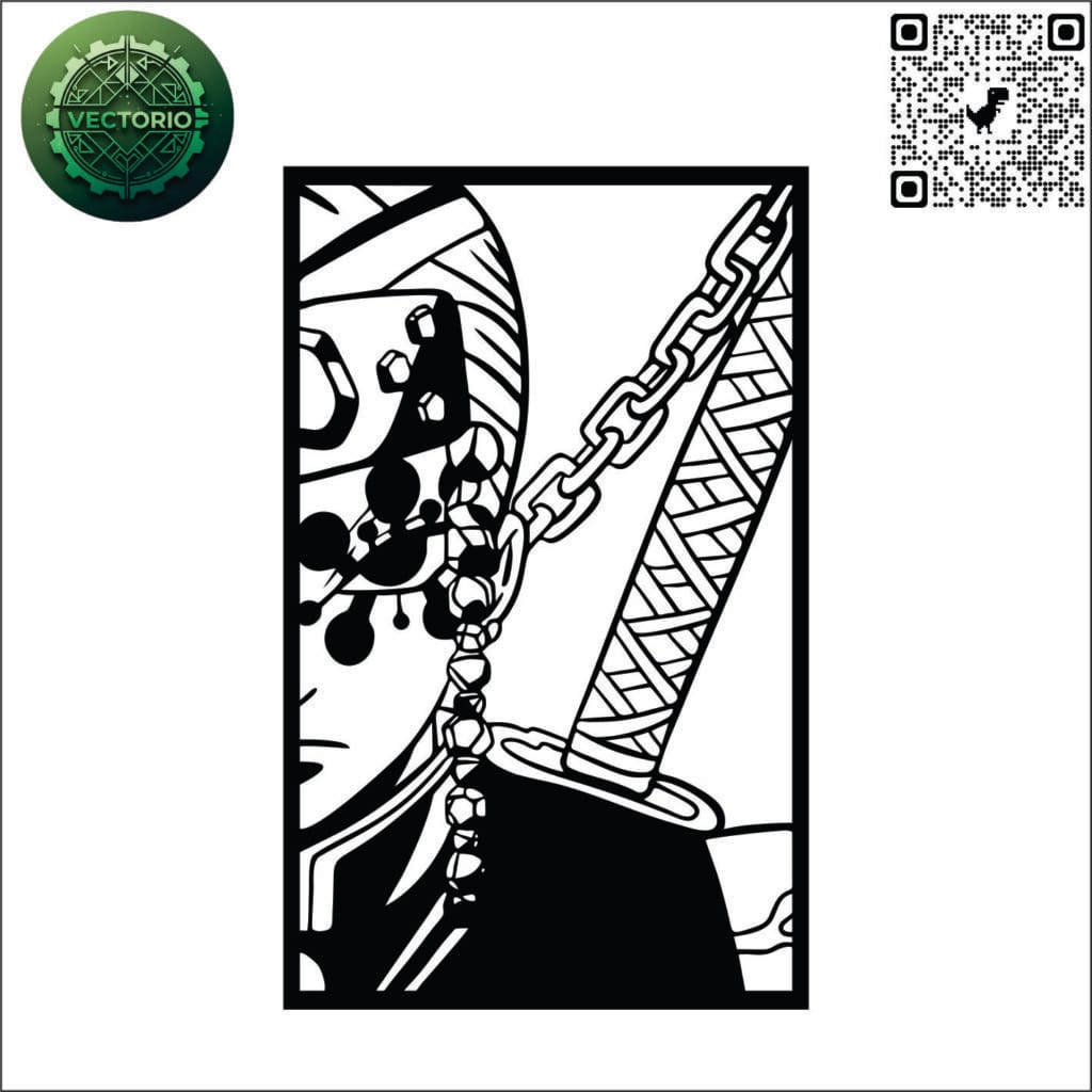 TENGEN UZUI vector design for laser cutting and engraving