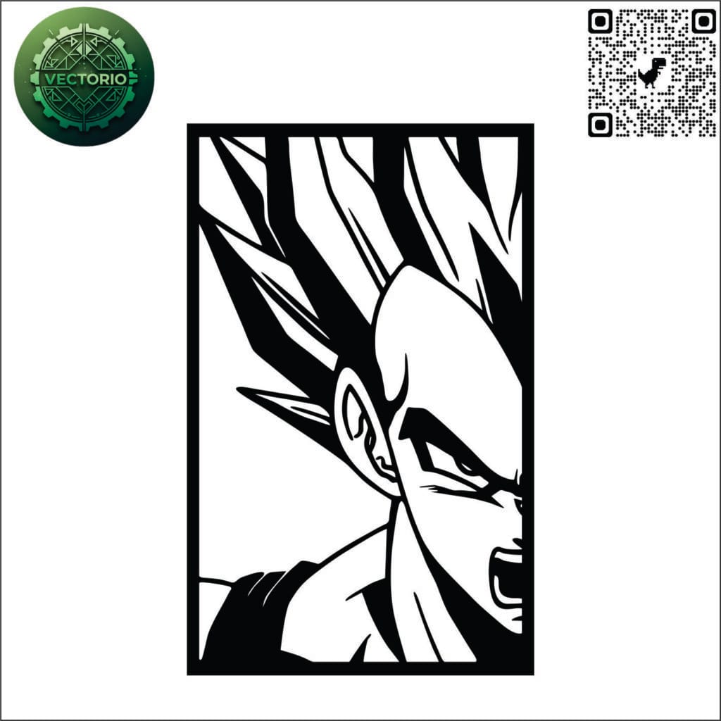 VEGETA vector design for laser cutting and engraving