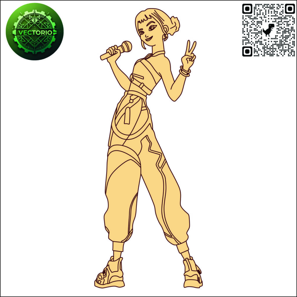 ZOEY 1 vector design for laser cutting and engraving