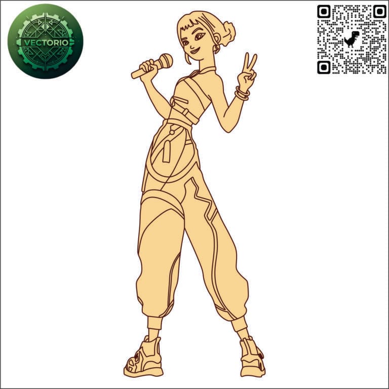 ZOEY 1 vector design for laser cutting and engraving