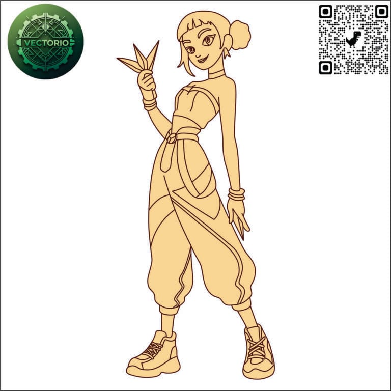 ZOEY 2 vector design for laser cutting and engraving