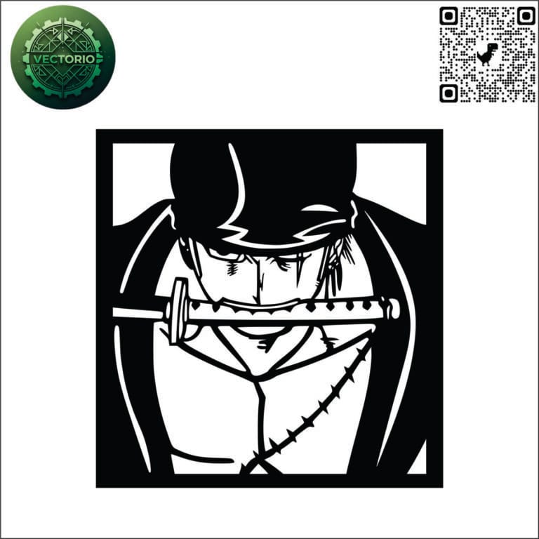 ZORO vector design for laser cutting and engraving