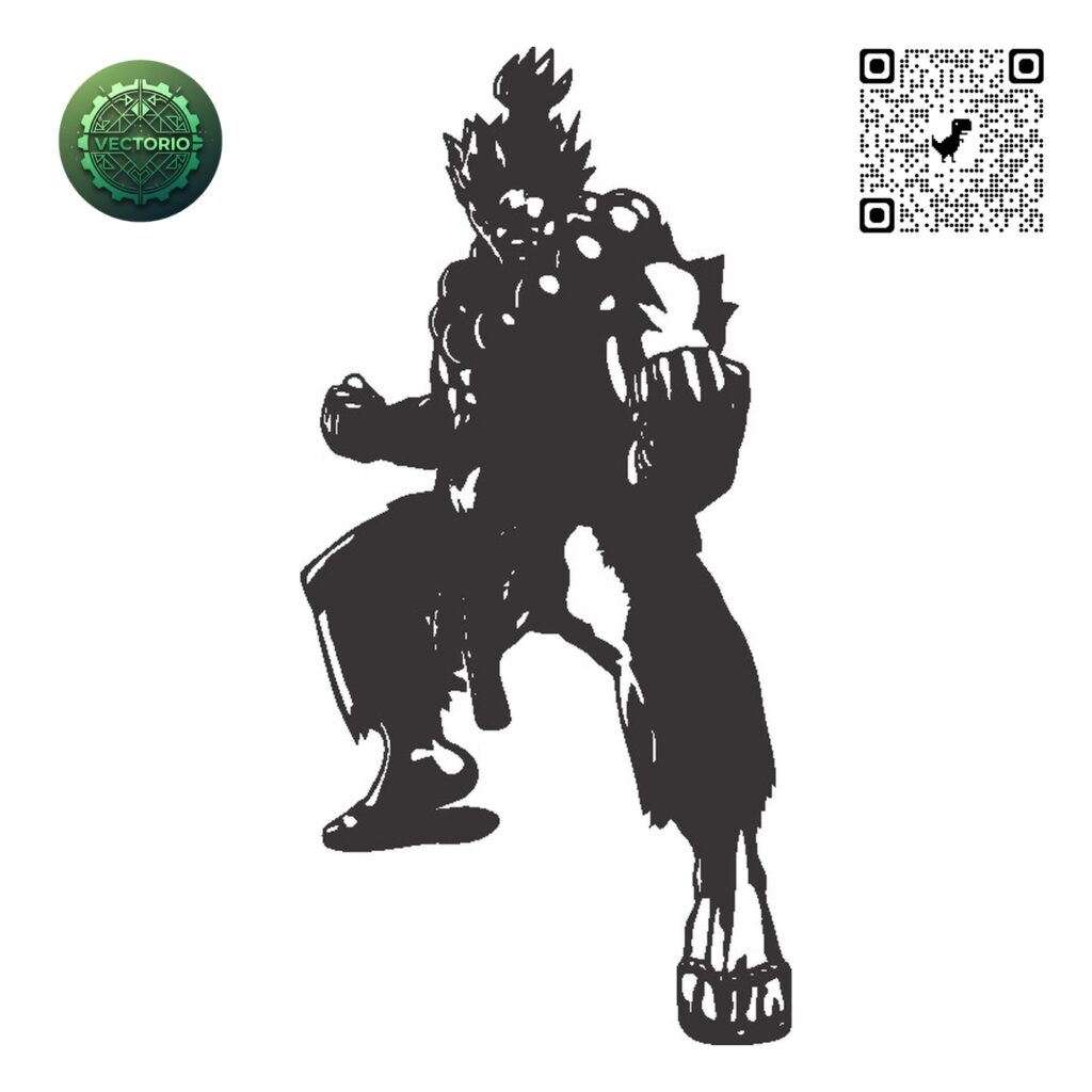 AKUMA 1 vector design for laser cutting and engraving