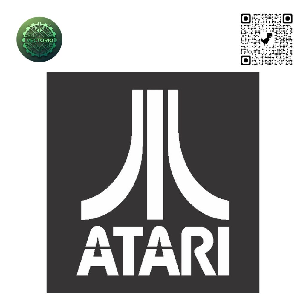 ATARI LOGO vector design for laser cutting and engraving