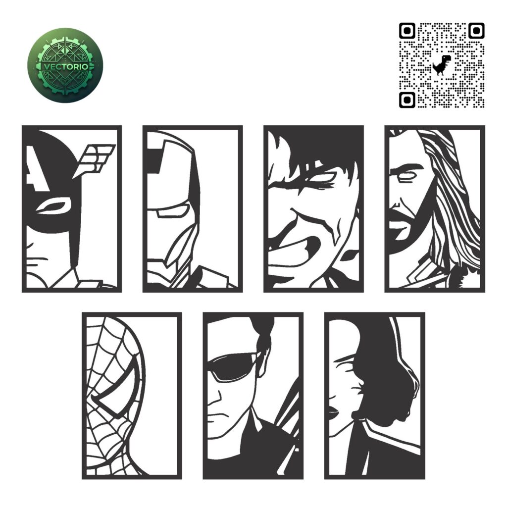 AVENGERS 2 vector design for laser cutting and engraving