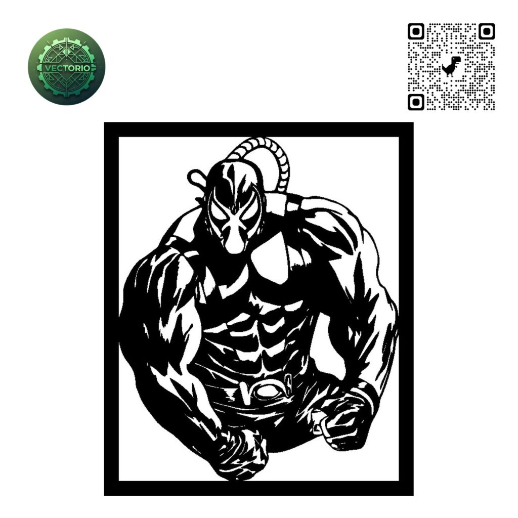 BANE vector design for laser cutting and engraving