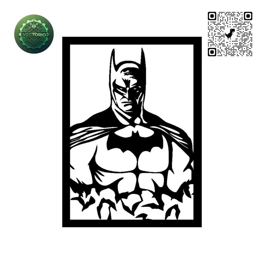 BATMAN 1 vector design for laser cutting and engraving