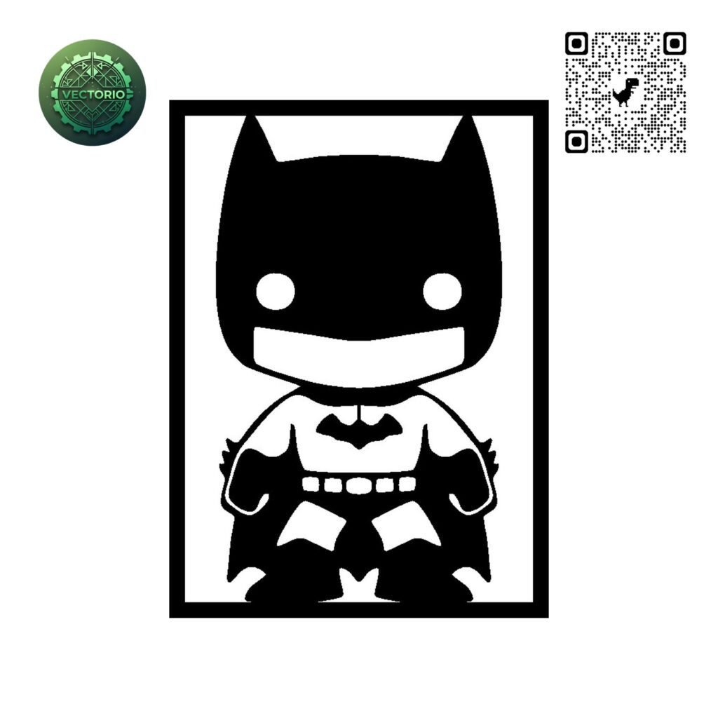 BATMAN 10 vector design for laser cutting and engraving