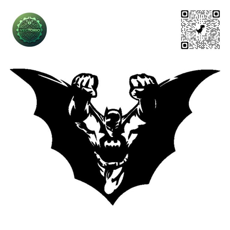 BATMAN 4 vector design for laser cutting and engraving