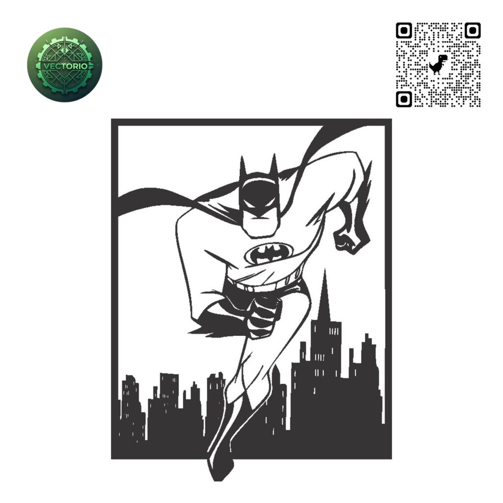BATMAN 8 vector design for laser cutting and engraving