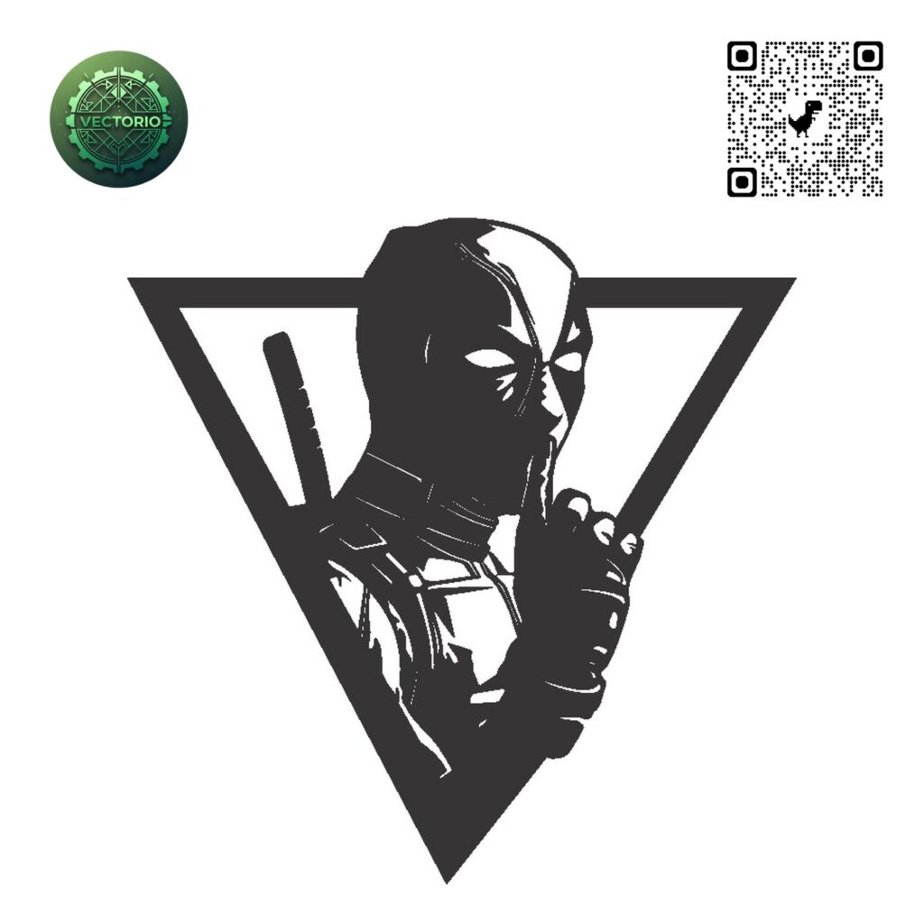 DEADPOOL 1 vector design for laser cutting and engraving
