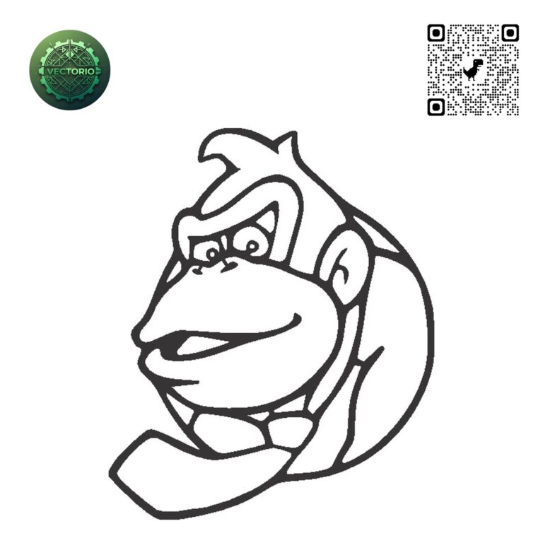 DONKEY KONG vector design for laser cutting and engraving