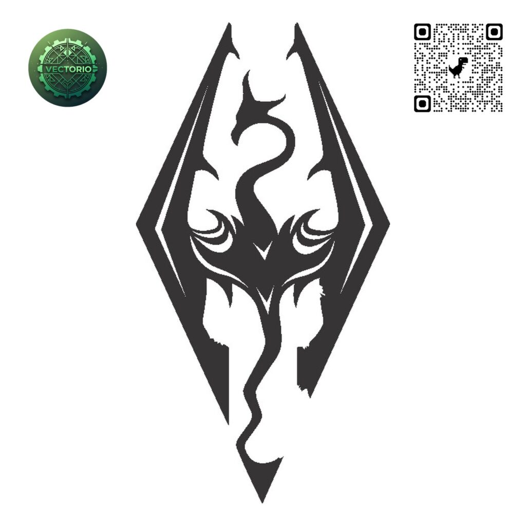 ELDER SCROLLS LOGO vector design for laser cutting and engraving
