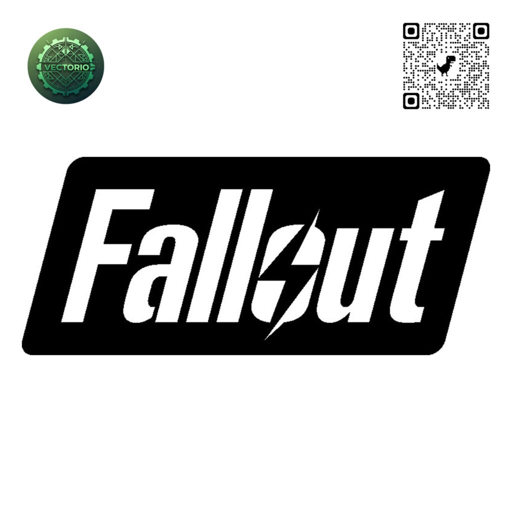 FALLOUT LOGO vector design for laser cutting and engraving