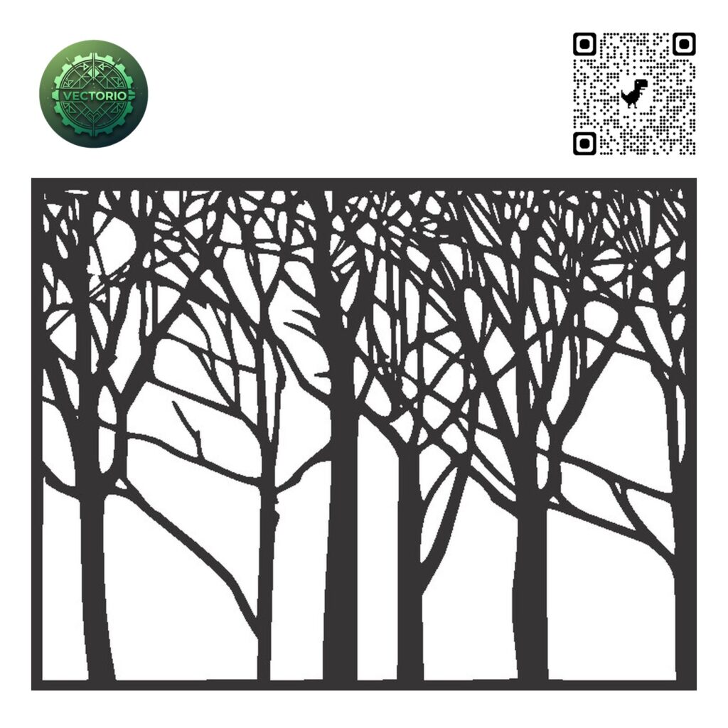 FLOWER LEAF TREE 102 vector design for laser cutting and engraving