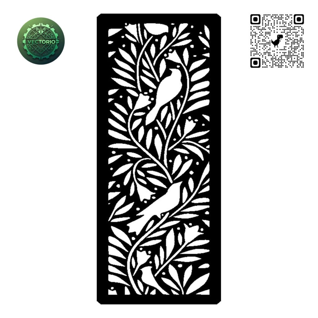 FLOWER LEAF TREE 104 vector design for laser cutting and engraving