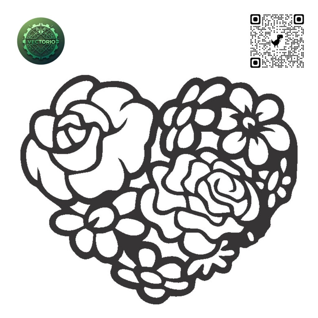FLOWER LEAF TREE 111 vector design for laser cutting and engraving