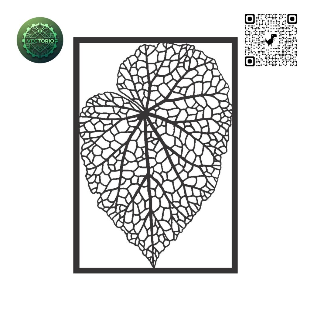 FLOWER LEAF TREE 121 vector design for laser cutting and engraving