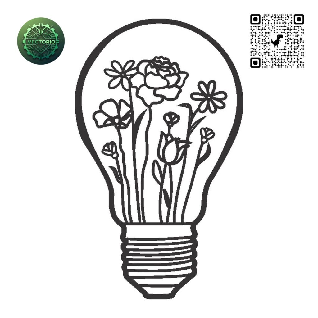 FLOWER LEAF TREE 134 vector design for laser cutting and engraving