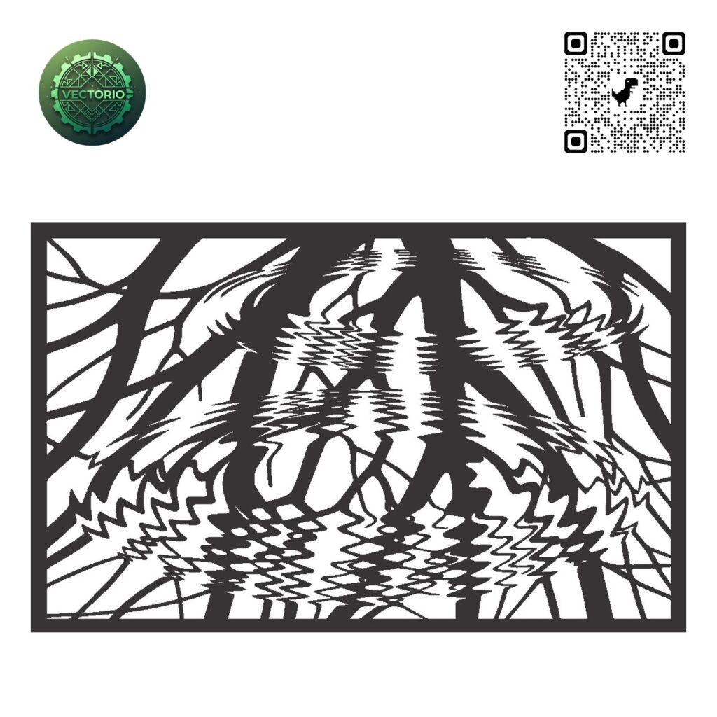 FLOWER LEAF TREE 139 vector design for laser cutting and engraving