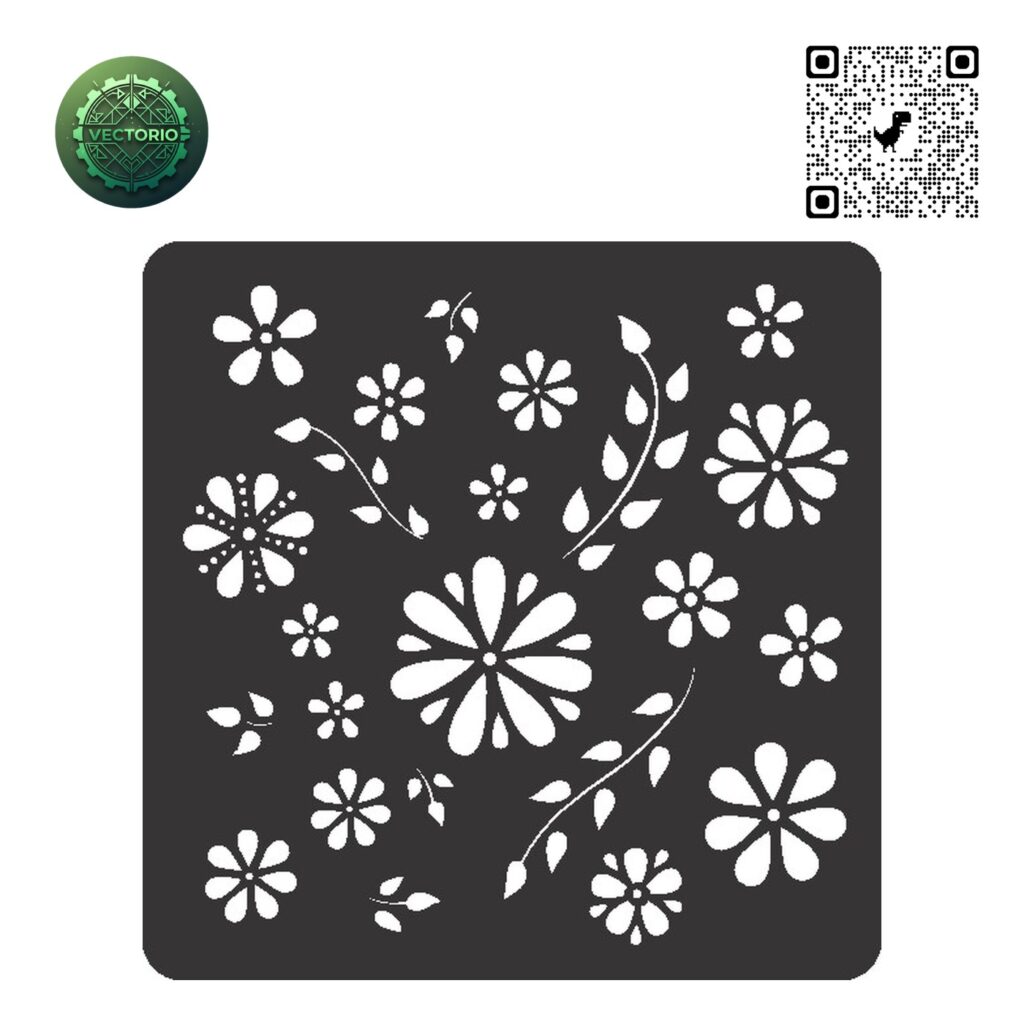 FLOWER LEAF TREE 15 vector design for laser cutting and engraving