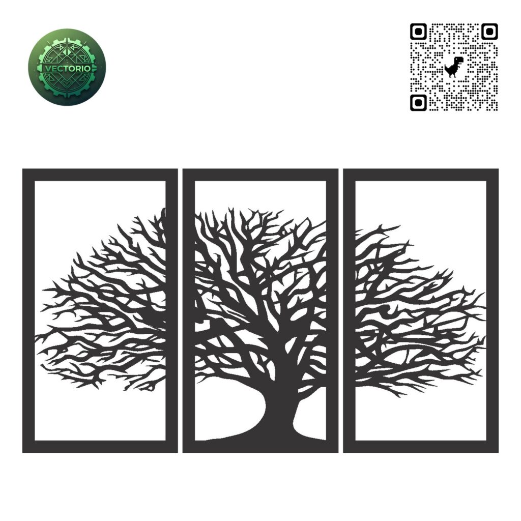 FLOWER LEAF TREE 159 vector design for laser cutting and engraving