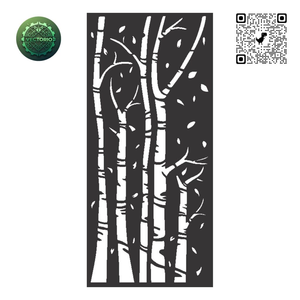 FLOWER LEAF TREE 165 vector design for laser cutting and engraving