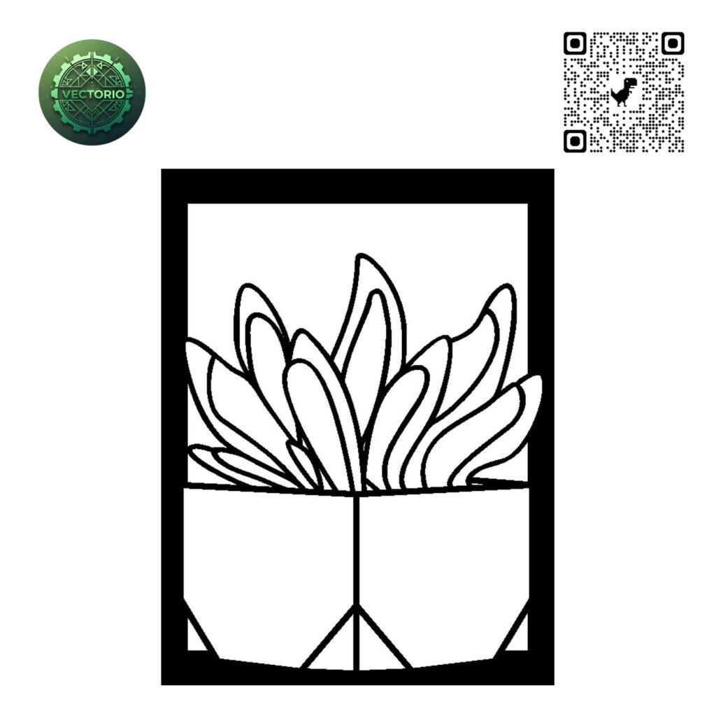 FLOWER LEAF TREE 172 vector design for laser cutting and engraving