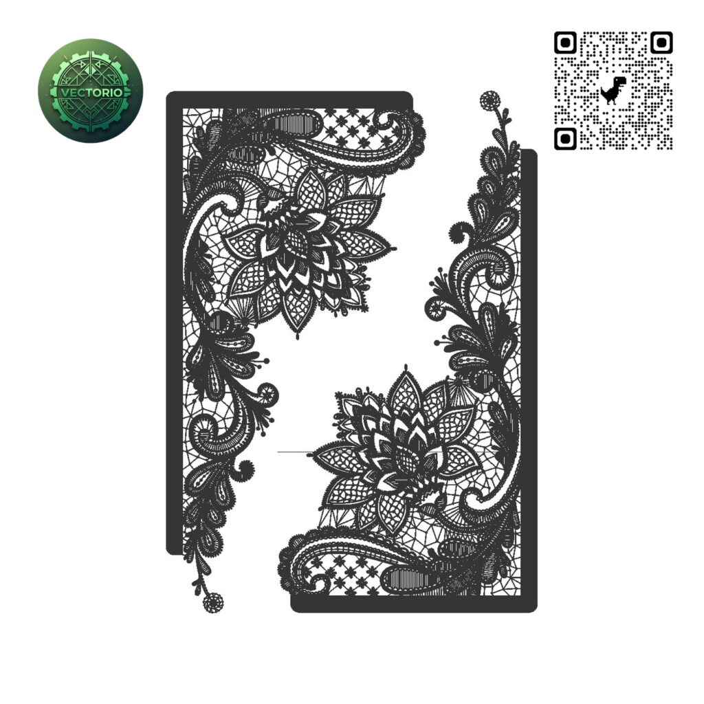 FLOWER LEAF TREE 173 vector design for laser cutting and engraving