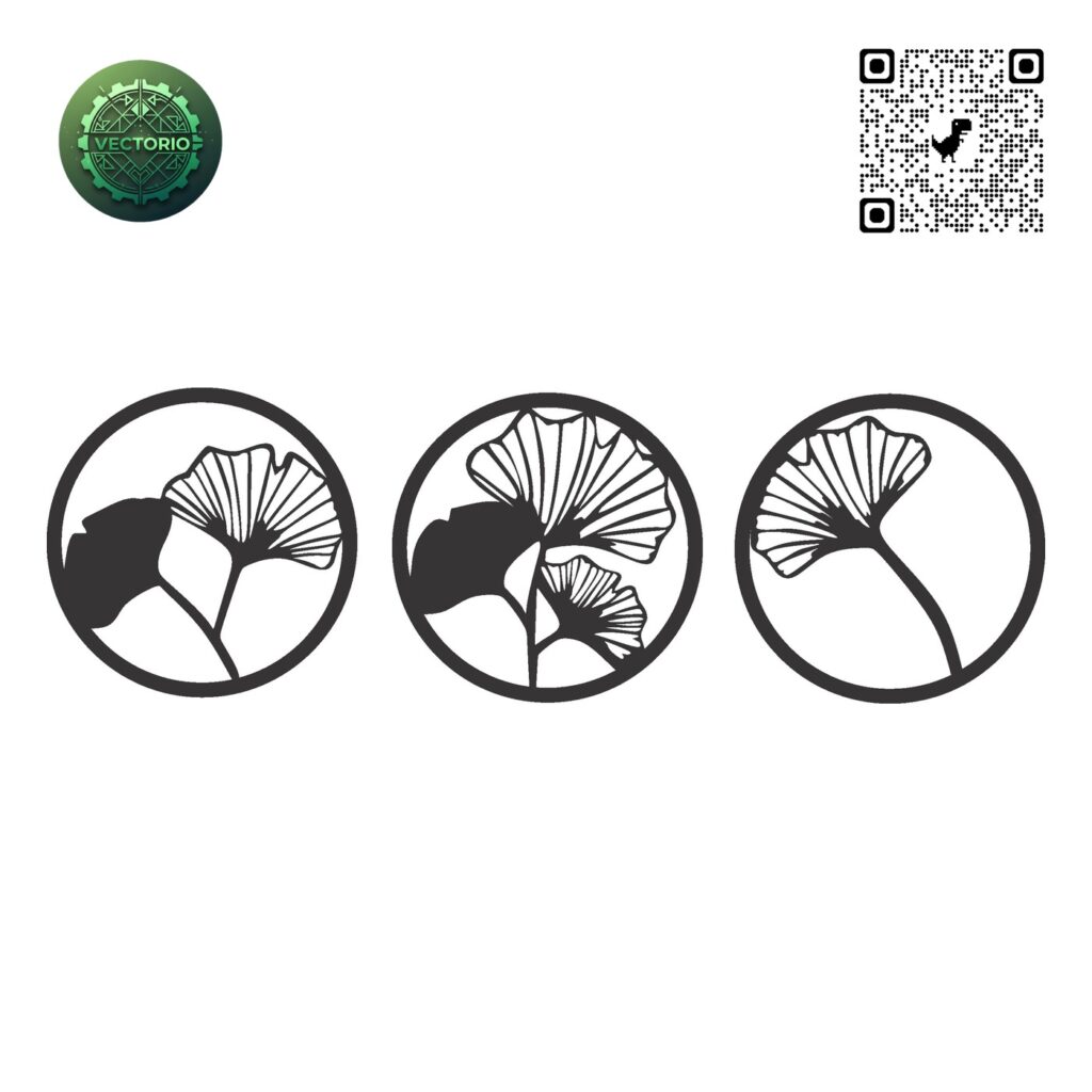 FLOWER LEAF TREE 179 vector design for laser cutting and engraving