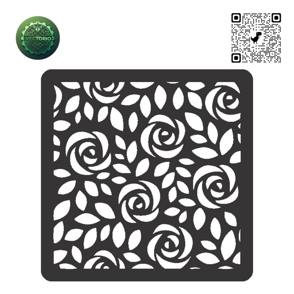 FLOWER LEAF TREE 18 vector design for laser cutting and engraving