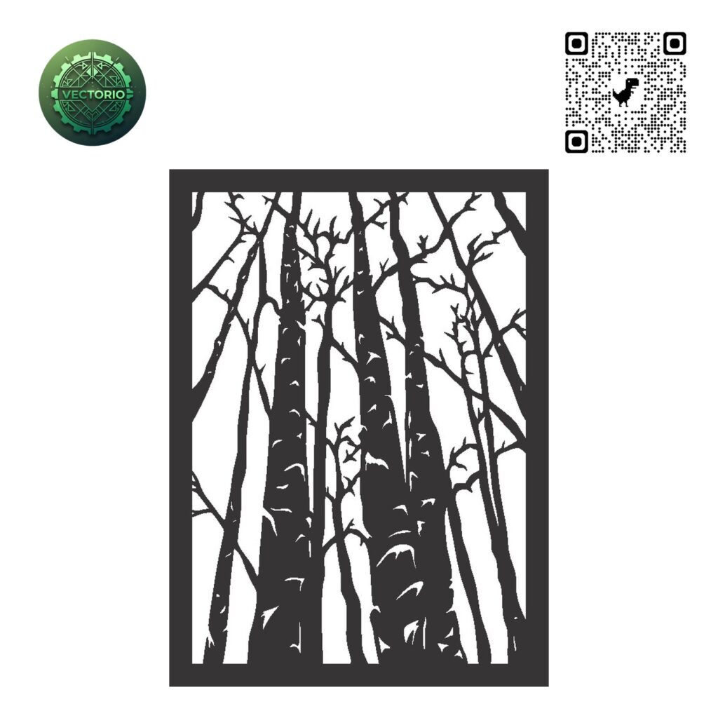 FLOWER LEAF TREE 202 vector design for laser cutting and engraving